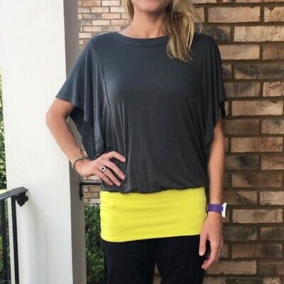 banded waist tunic top knit batwing Ella Moss - Picture 4 of 9